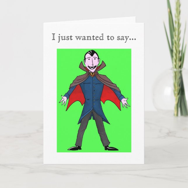 Dracula Thank You Card (Front)