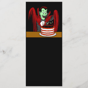 Dracula Vampire Halloween Birthday Card