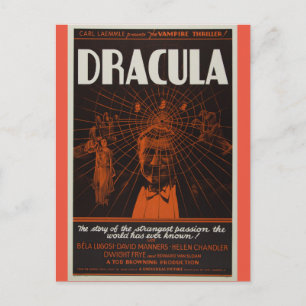 Dracula  - Vintage movie Postcard