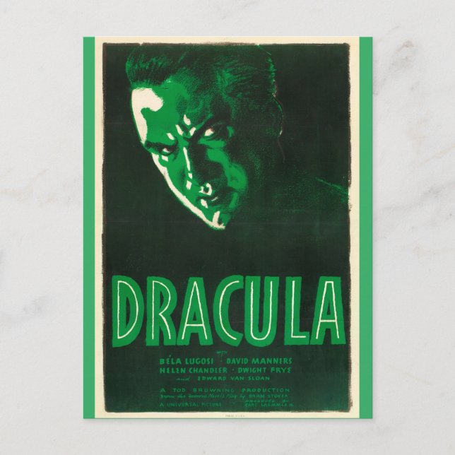 Dracula  - Vintage movie Postcard (Front)