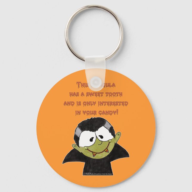 Dracula with Sweet Tooth Keychain (Front)
