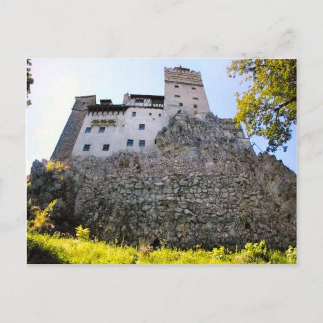 Dracula's Castle, Bran, Looking up Postcard (Front)