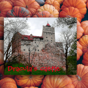 Dracula's castle Transilvania halloween Postcard