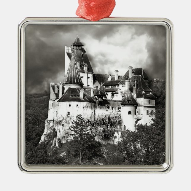 Dracula's Castle, Transylvania Metal Ornament (Front)
