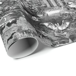 Dracula's Castle Vampire Crypt Gothic Victorian Wrapping Paper