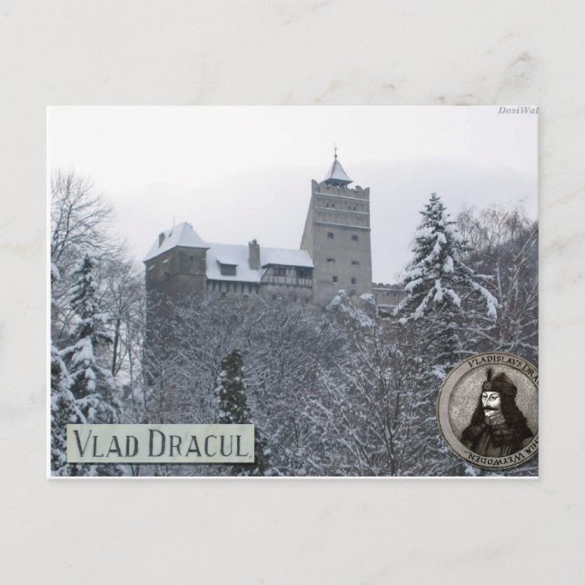Dracula's castle,Vintage photo Postcard (Front)