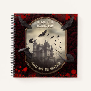Dracula's Haunted Castle Halloween Guest Book