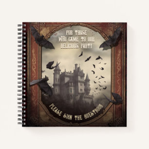 Dracula's Haunted Castle Halloween Guest Book