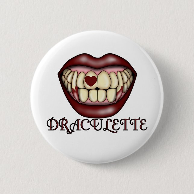 Draculette Tshirts and Gifts 2 Inch Round Button (Front)