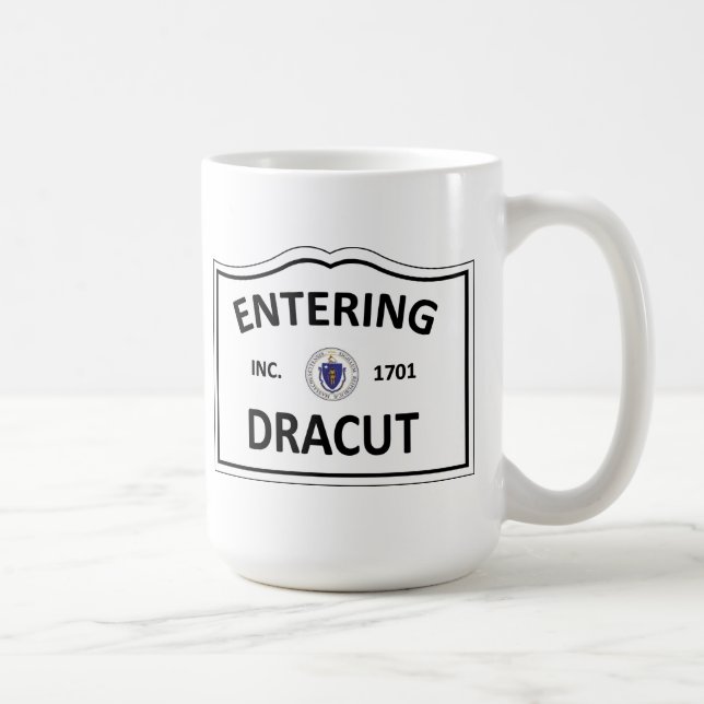 DRACUT MASSACHUSETTS Hometown Mass MA Townie Coffee Mug (Right)