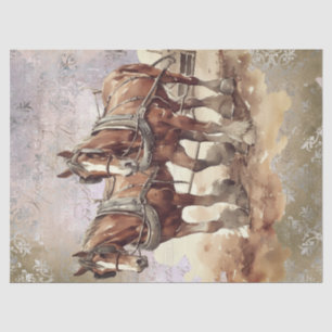 Draft Horse Decoupage Tissue Paper