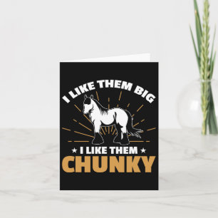 Draft Horse Meme Design For A Clydesdale Rider  Card