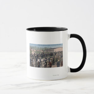 Drafted Men Reporting to Camp Lewis Mug