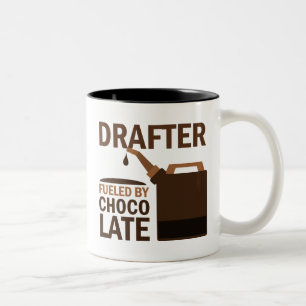 Drafter (Funny) Gift Two-Tone Coffee Mug