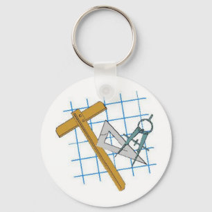 Drafting Design Tools Keychain