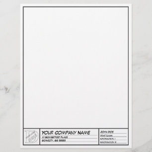 Drafting Frame Template Letterhead