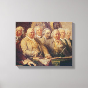 Drafting the Declaration of Independence Canvas Print