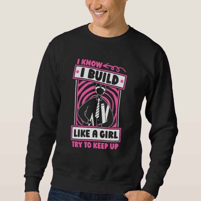 Draftsman House Buildings   Architecture Architect Sweatshirt (Front)