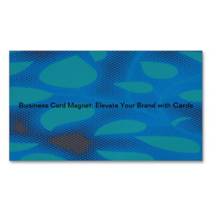 Drag & Drop Custom Image Here Magnetic Business Card