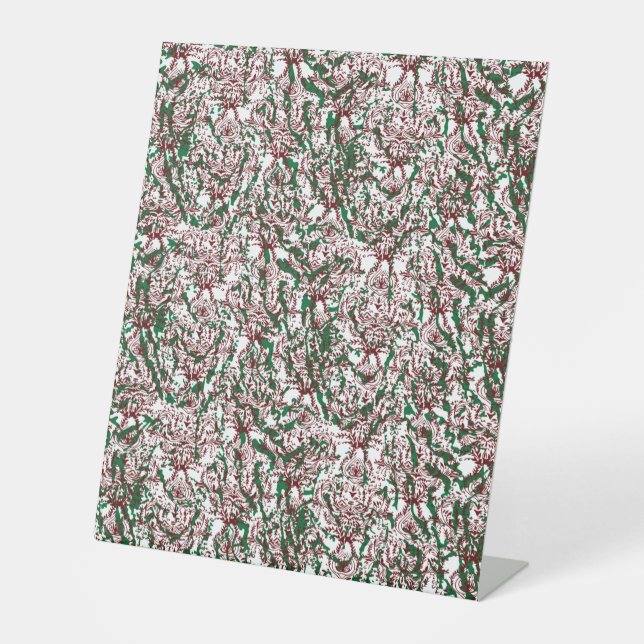 Drag & Drop Custom Image Here Pedestal Sign (Front)