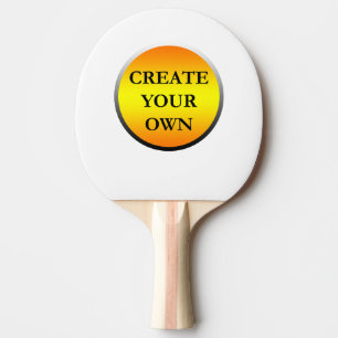 Drag & Drop Custom Logo Here Ping Pong Paddle