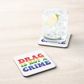 Drag Is Not A Crime Cork-Backed Coasters