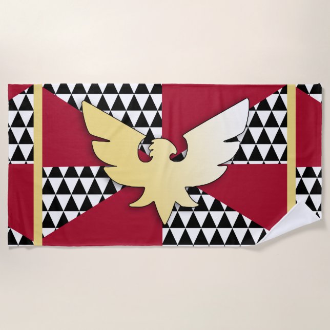 Drag Pride Flag Beach Towel (Front)