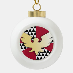 Drag Pride Flag Ceramic Ball Christmas Ornament