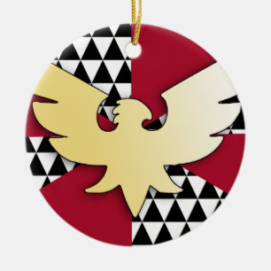 Drag Pride Flag Ceramic Ornament