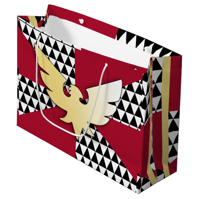Drag Pride Flag Large Gift Bag (Front Angled)