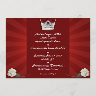Drag Queen Custom Coronation Invitations