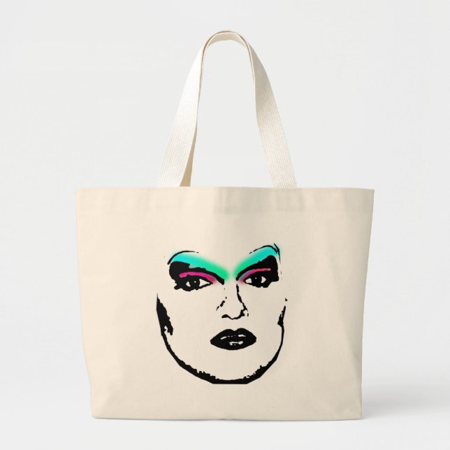 drag queen large tote bag (Front)