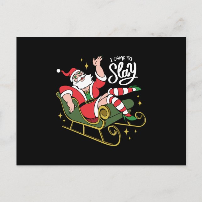 Drag Queen Santa Postcard (Front)