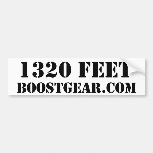 Drag Race Bumper Sticker by BoostGear (Front)
