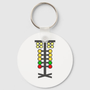 Drag Racing Christmas Tree Keychain