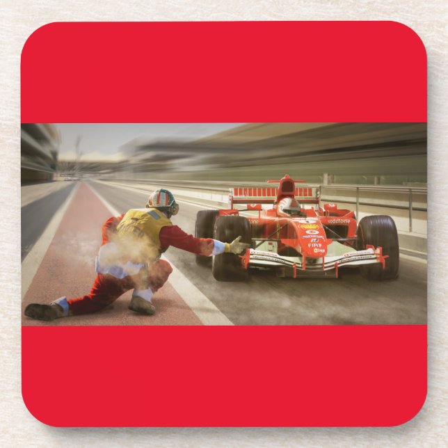 Drag Racing coasters.  Set of six. Coaster (Front)