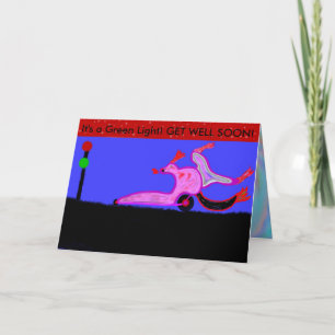 DRAG RACING GET WELL SOON CARD
