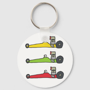 Drag Racing Keychain