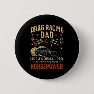 Drag Racing Race Car Dad Vintage Retro Drag Racing 2 Inch Round Button
