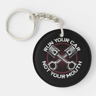 Drag Racing Race Car Vintage Run Your Car Not Your Keychain