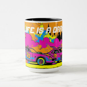 Drag-Racing Smoke-Out - Drag-racing Cars Mug