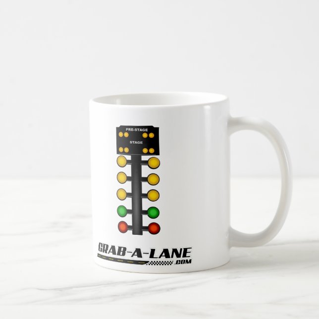 Drag Racing Staging Light Christmas-Tree MUG (Right)