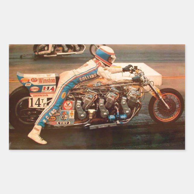 DRAG RACING. STICKER (Front)