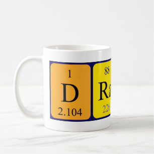 Dragan periodic table name mug