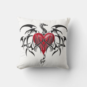 Dragão Tribal Throw Pillow
