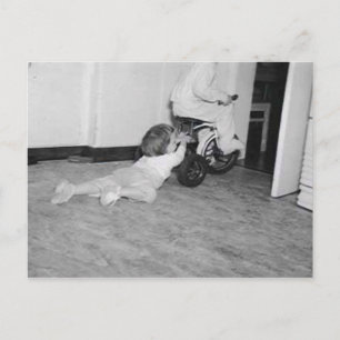 dragged behind postcard