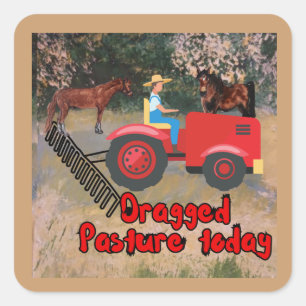Dragged Pasture Sticker