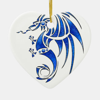 Dragissous V1 - blue dragon Ceramic Ornament