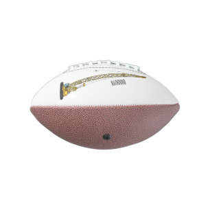 Dragline excavator cartoon illustration football