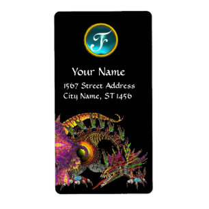 DRAGO , Blue Aquamarine Monogram